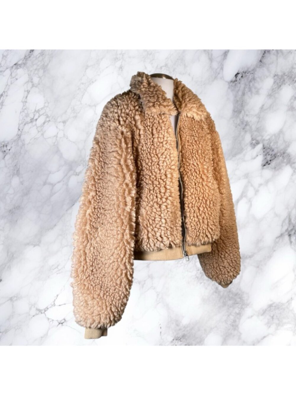 MORE TO COME Indira Teddy Jacket - Camel - Picture 7 of 12